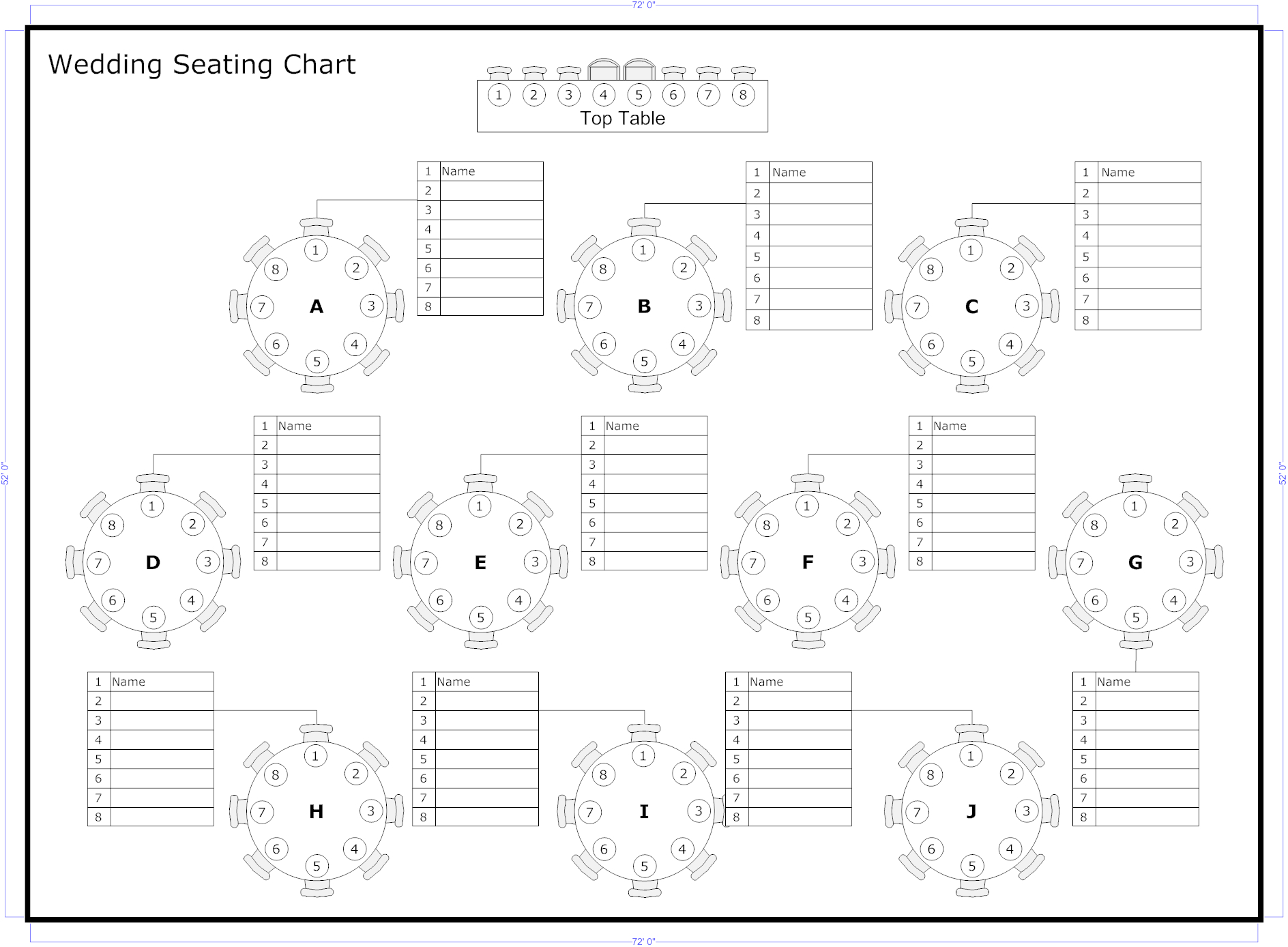 Free Printable Wedding Seating Chart Template Free Printable