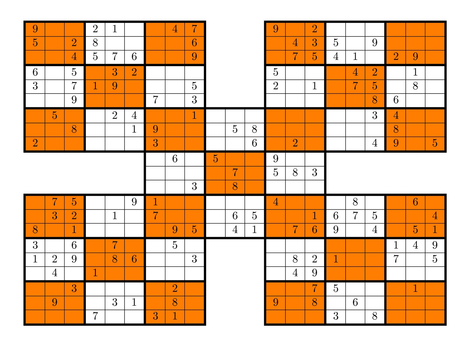 Tirpidz&amp;#039;s Sudoku: #12 High Five Sudoku 9 X 9 - Sudoku 16X16 Printable Free