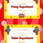 Toilet And Potty Superhero Certificate. Free Printables. | Todds   Free Printable Superhero Certificates