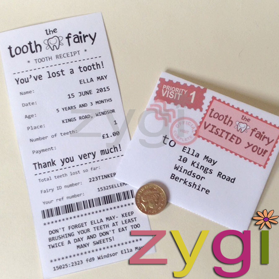 Tooth Fairy Kit Editable Receipt And Envelope - Editable Printables - Free Printable Tooth Fairy Letter And Envelope