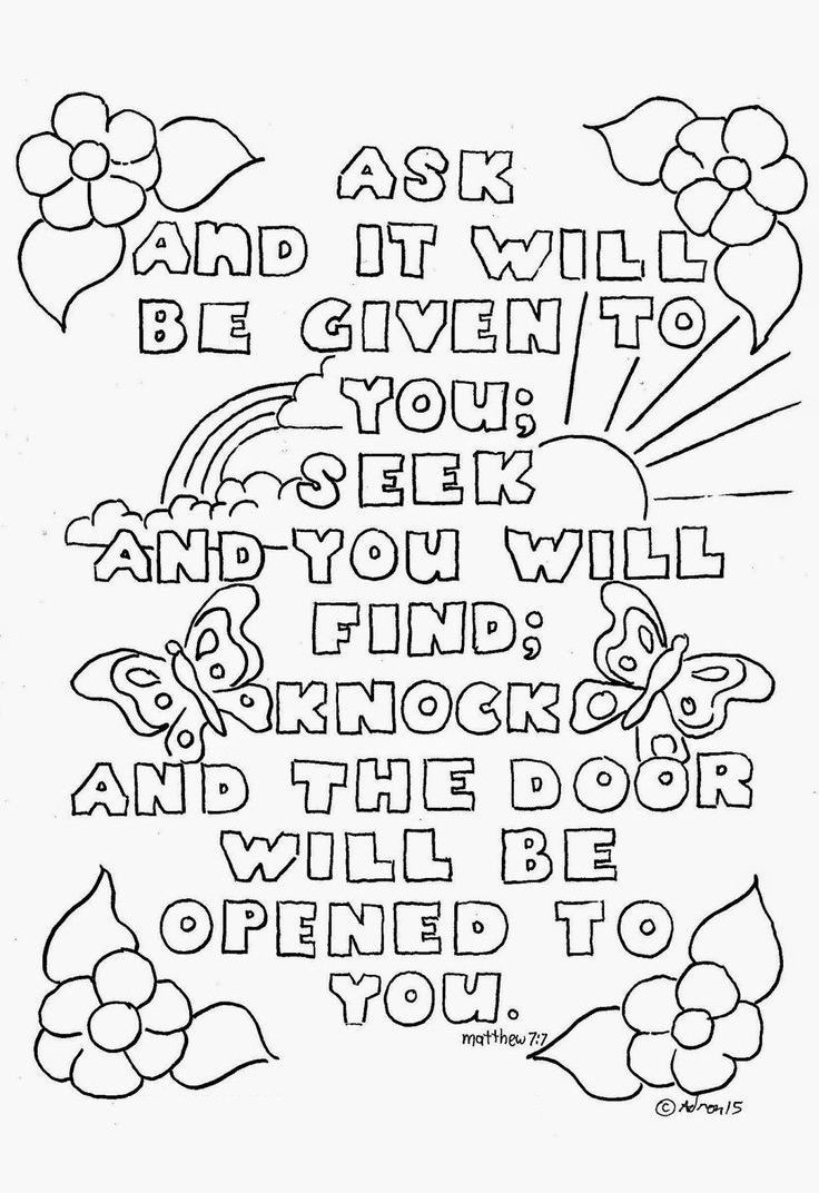 Top 10 Free Printable Bible Verse Coloring Pages Online | Coloring - Free Printable Christian Coloring Pages