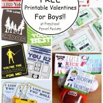 Top 10 {Free} Printable Valentines Cards For Boys! | Preschool Powol   Free Printable Valentine Cards For Preschoolers