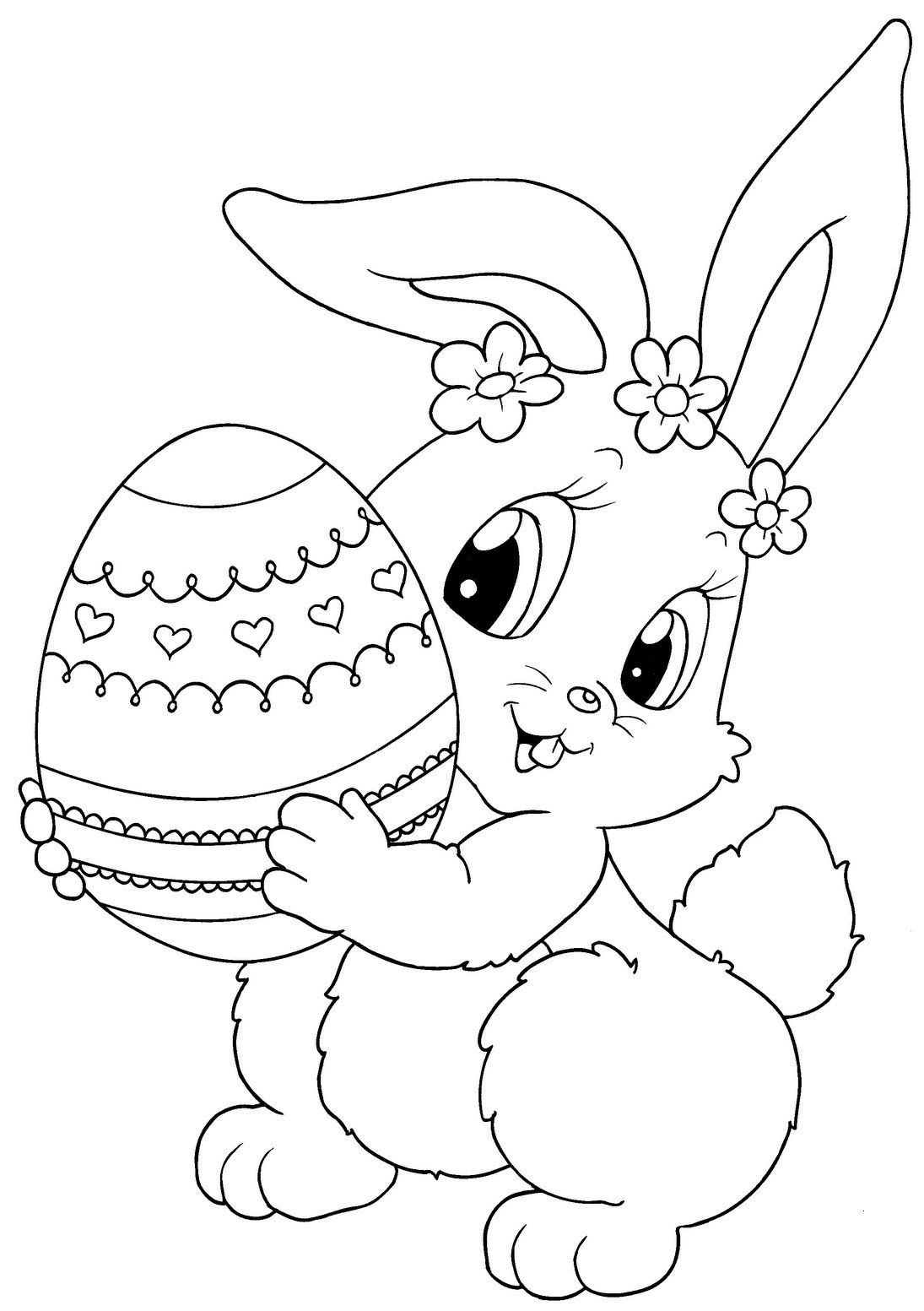 Top 15 Free Printable Easter Bunny Coloring Pages Online | Зентангл - Coloring Pages Free Printable Easter
