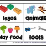 Toy Room Organization & Free Toy Bin Labels   Free Printable Classroom Labels For Preschoolers