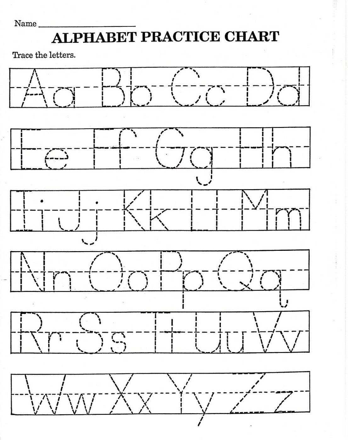 Trace Letter Worksheets Free | Reading And Phonics | Alphabet - Free Printable Pre K Worksheets
