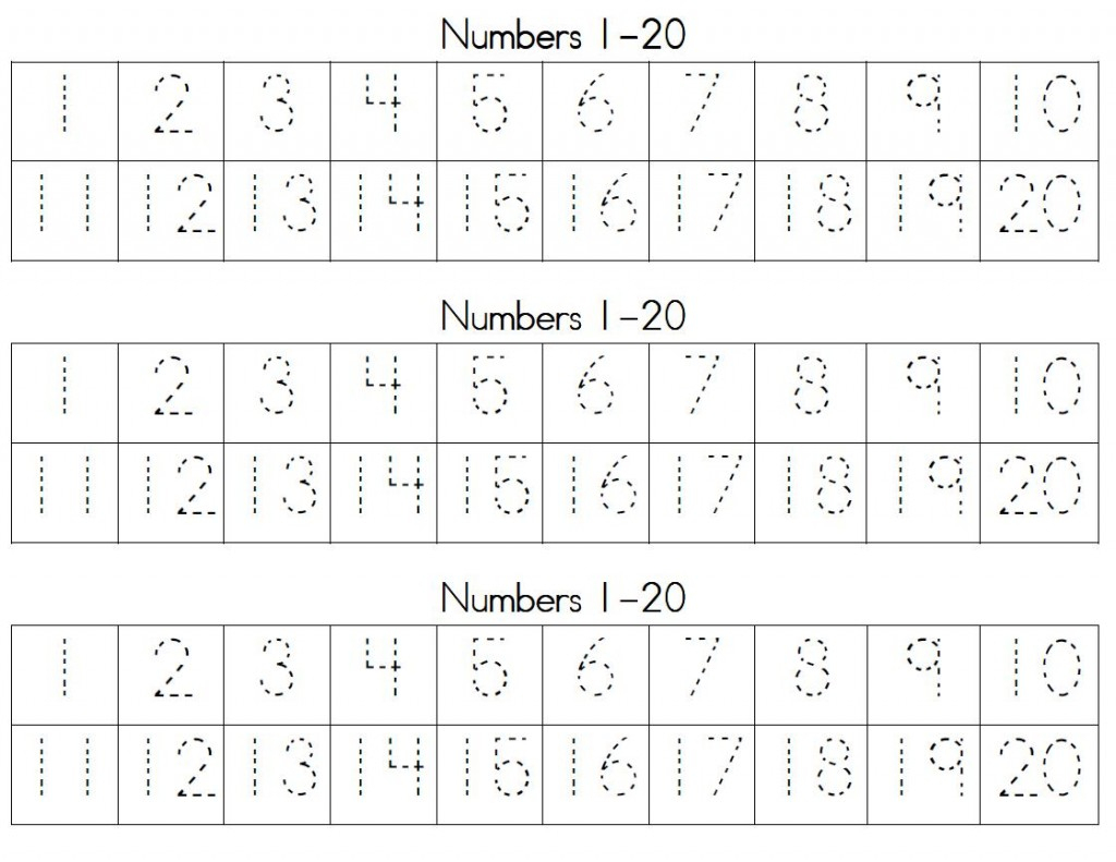 Number Tracing 1 10 Worksheet Free Printable Worksheets Free Printable Numbers 1 20