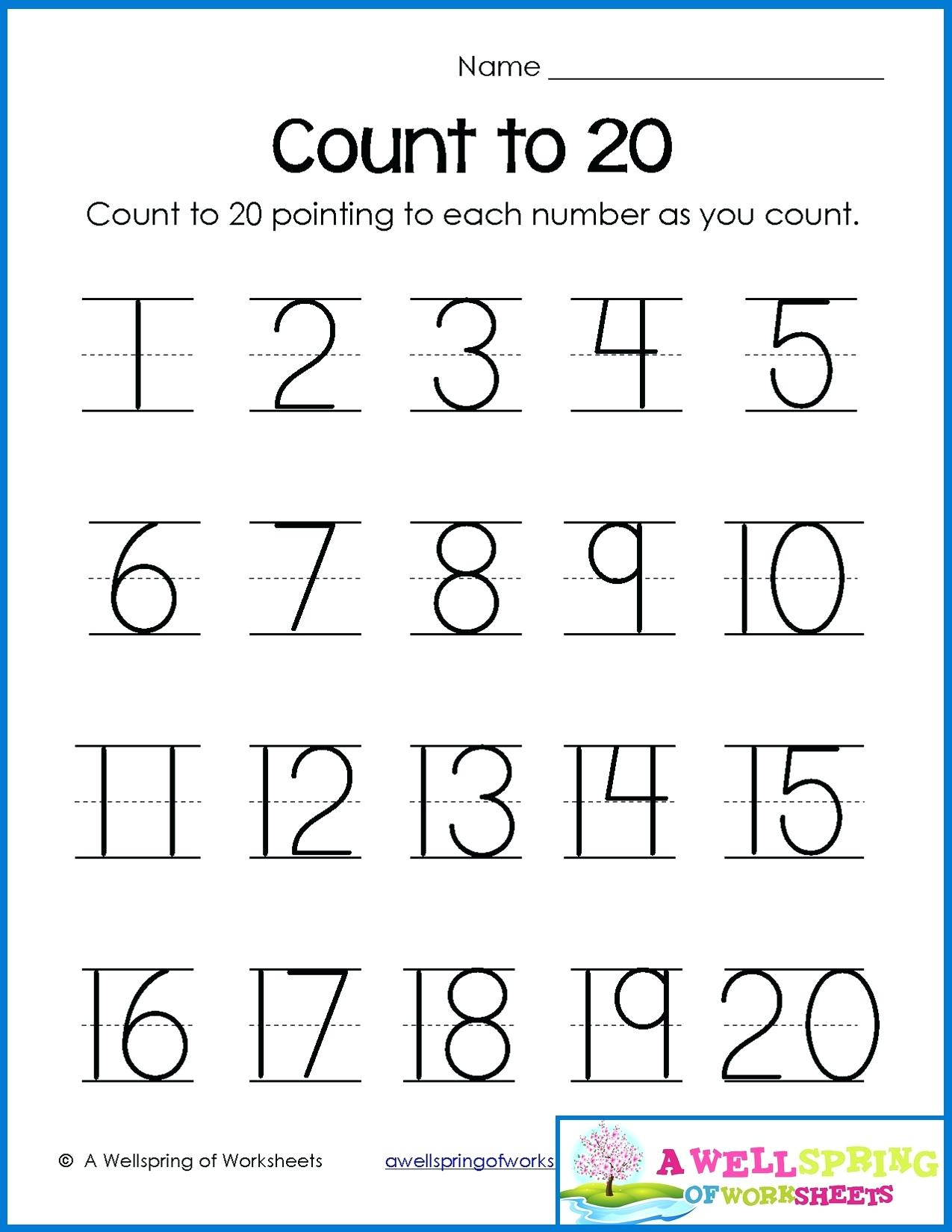 Tracing Name Sheets Tracing Sheets For Kindergarten Numbers - Free Printable Tracing Numbers 1 20 Worksheets
