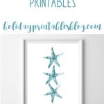 Turquoise Watercolor Beach Printable Art In 2019 | Printables   Free Printable Beach Pictures