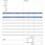 Tutoring Invoice Template Intended For Free Bill Invoice Template   Free Bill Invoice Template Printable