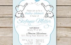 Twin Elephant Baby Shower Guest Book Printable – Aspen Jay – Free Printable Twin Baby Shower Invitations
