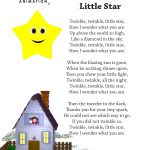Twinkle Twinkle Little Star Nursery Rhyme Lyrics Free Printable   Free Printable Nursery Rhymes