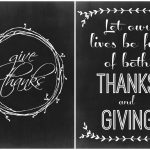 Two Thanksgiving Chalkboard Printables   The Crazy Craft Lady   Free Printable Closed Thanksgiving Day Signs