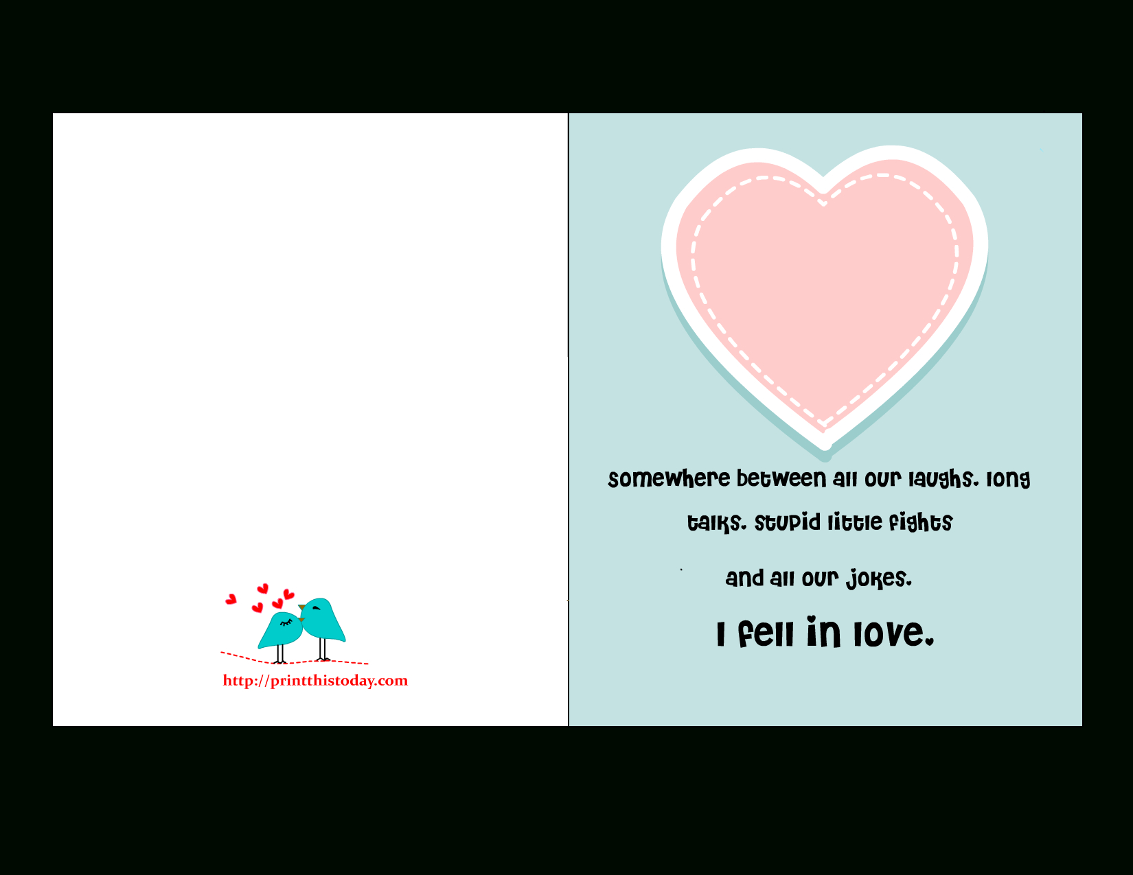 Valentines Day Card For Husband Printable Free - Free Printable Romantic Birthday Cards