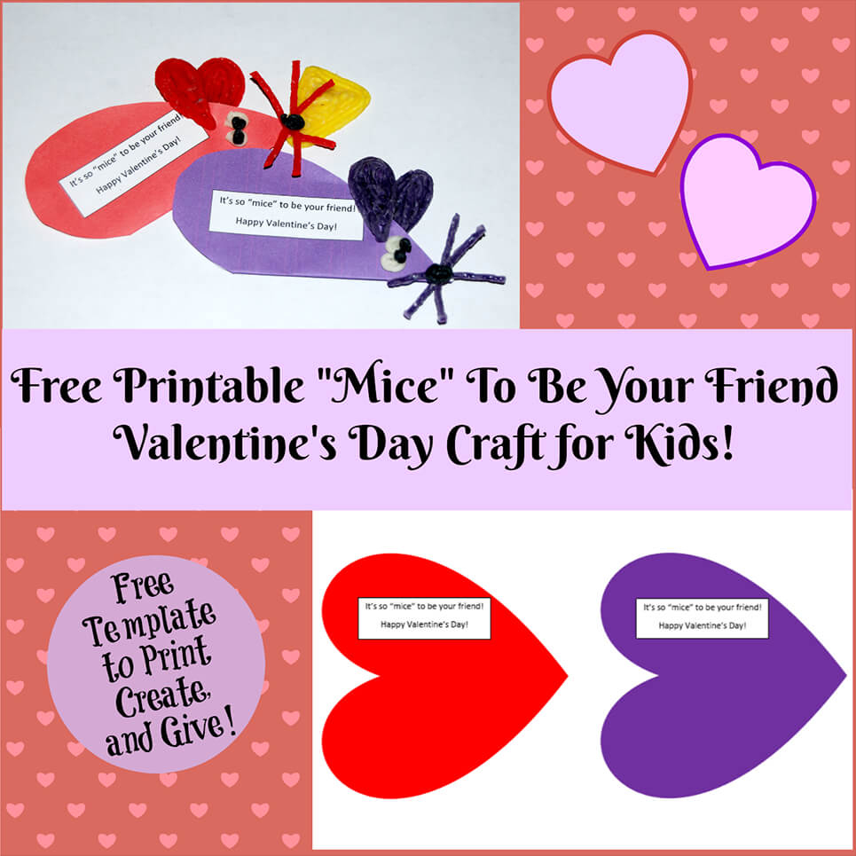 Valentine&amp;#039;s Day Printable Card Crafts For Kids To Create! | Wikki Stix - Free Printable Valentines Day Cards For Kids