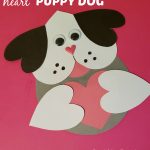 Valentine's Day Puppy Dog Card With Free Printable Template   Simple   Free Printable Mothers Day Cards From The Dog