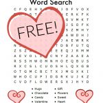 Valentines Day Word Search Free Printable For Kids!   Free Printable Valentines Day Cards For Parents