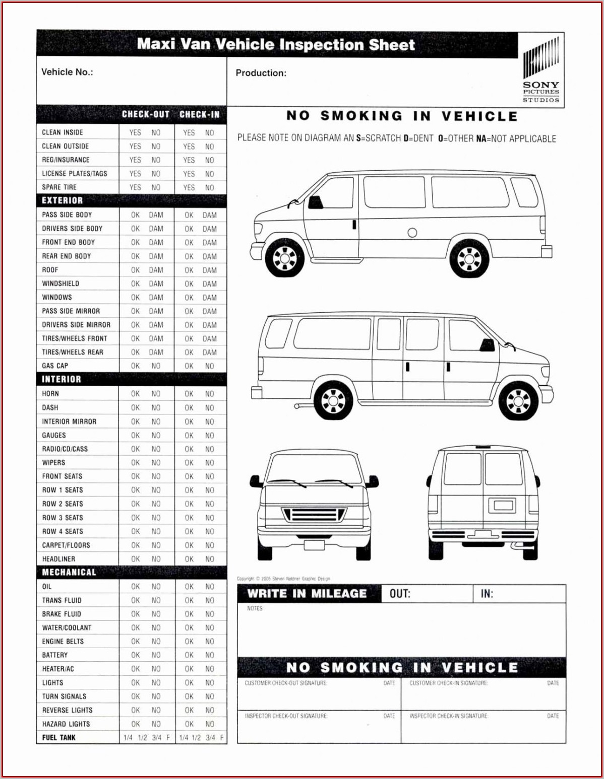 Vehicle Inspection Form Template Pdf - Template 1 : Resume Examples - Free Printable Vehicle Inspection Form