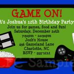 Video Games Birthday Invitation | Tuck's Birthday | Pinterest   Free Printable Video Game Party Invitations