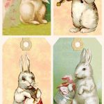 Vintage Easter Bunny Tags – Free Printables | Easter | Easter   Free Printable Vintage Easter Images