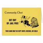 Vintage Monopoly Get Out Of Jail | Zazzle.ca Regarding Get Out Of   Get Out Of Jail Free Card Printable
