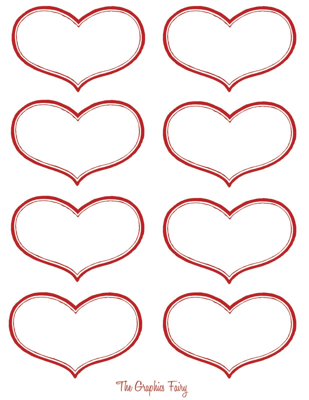 Vintage Valentine Printable - Antique Heart Labels | Download - Free Printable Heart Labels