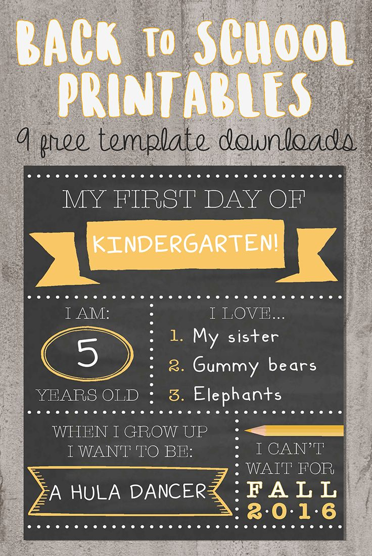 Want To Be That Instagram Mom? Try Our Printable Back-To-School - Free Printable Back To School Signs