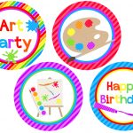 We Heart Parties: Free Printables Art Party Free Printables   Free Printable Paint Palette