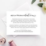 Wedding Accommodations Card Insert · Wedding Templates And Printables   Free Printable Wedding Inserts