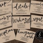 Wedding Insert Cards Pdf Template (Instant Download), Enclosure Card   Free Printable Wedding Inserts