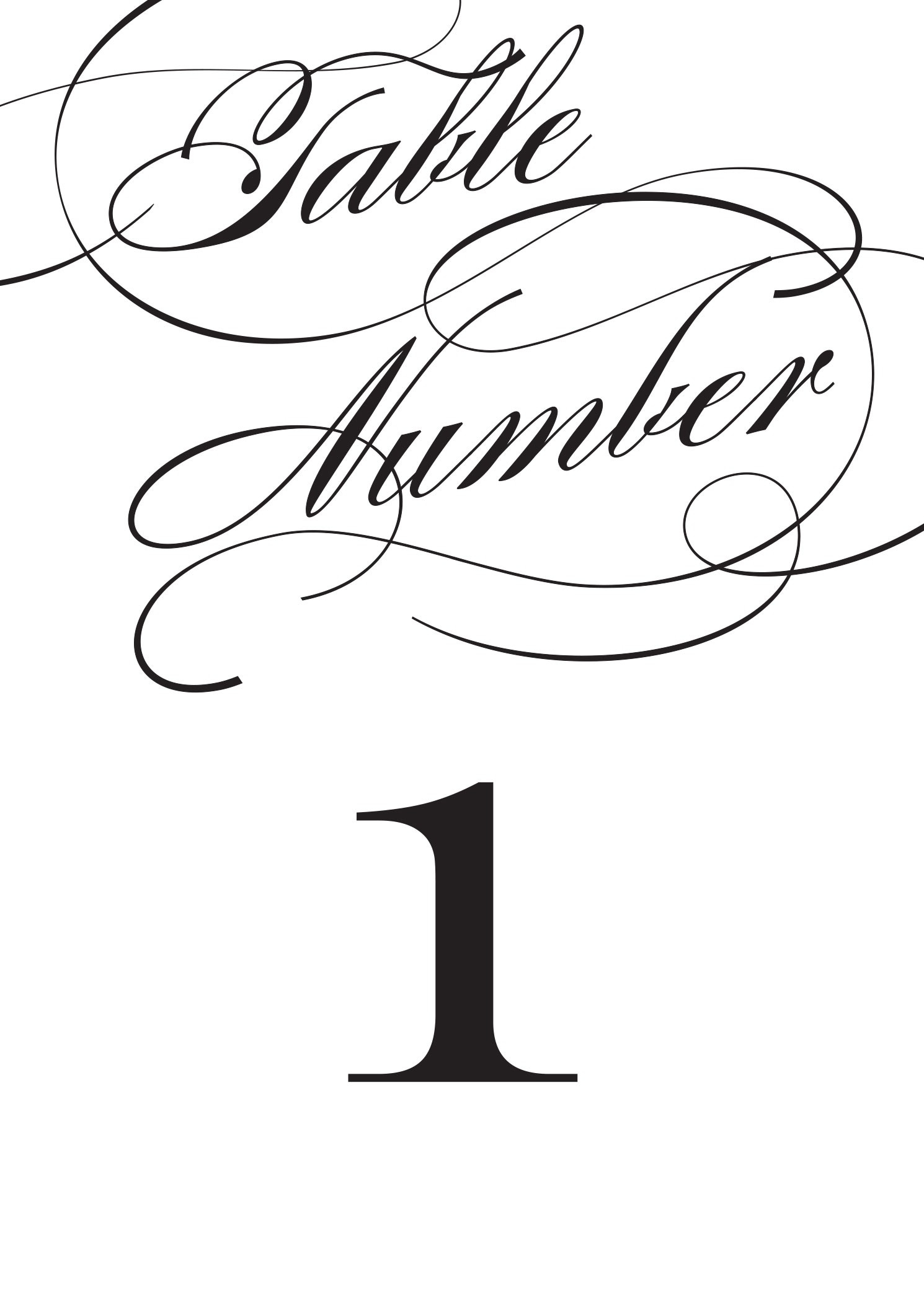 Free Printable Table Numbers 1 20 Free Printable