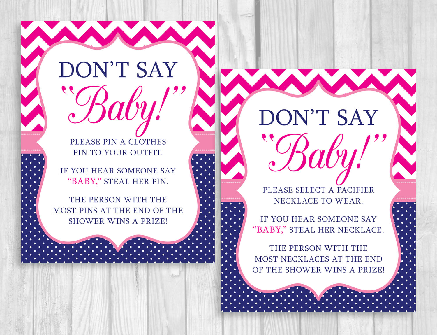 Weddingssusan: Printable Don&amp;#039;t Say Baby! 8X10 Clothes Pin Or - Pin The Dummy On The Baby Free Printable