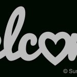 Welcome Heart – Pattern, Template, Stencil, Printable Word Art   Scroll Saw Patterns Free Printable