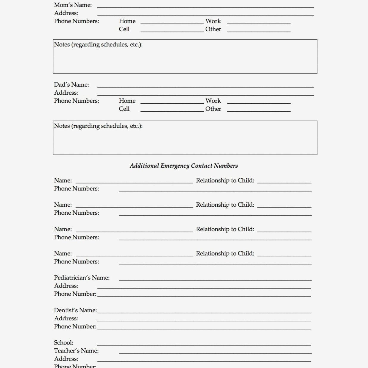 What Makes Medical Release Form For Parents | Form Information - Free Printable Medical Release Form