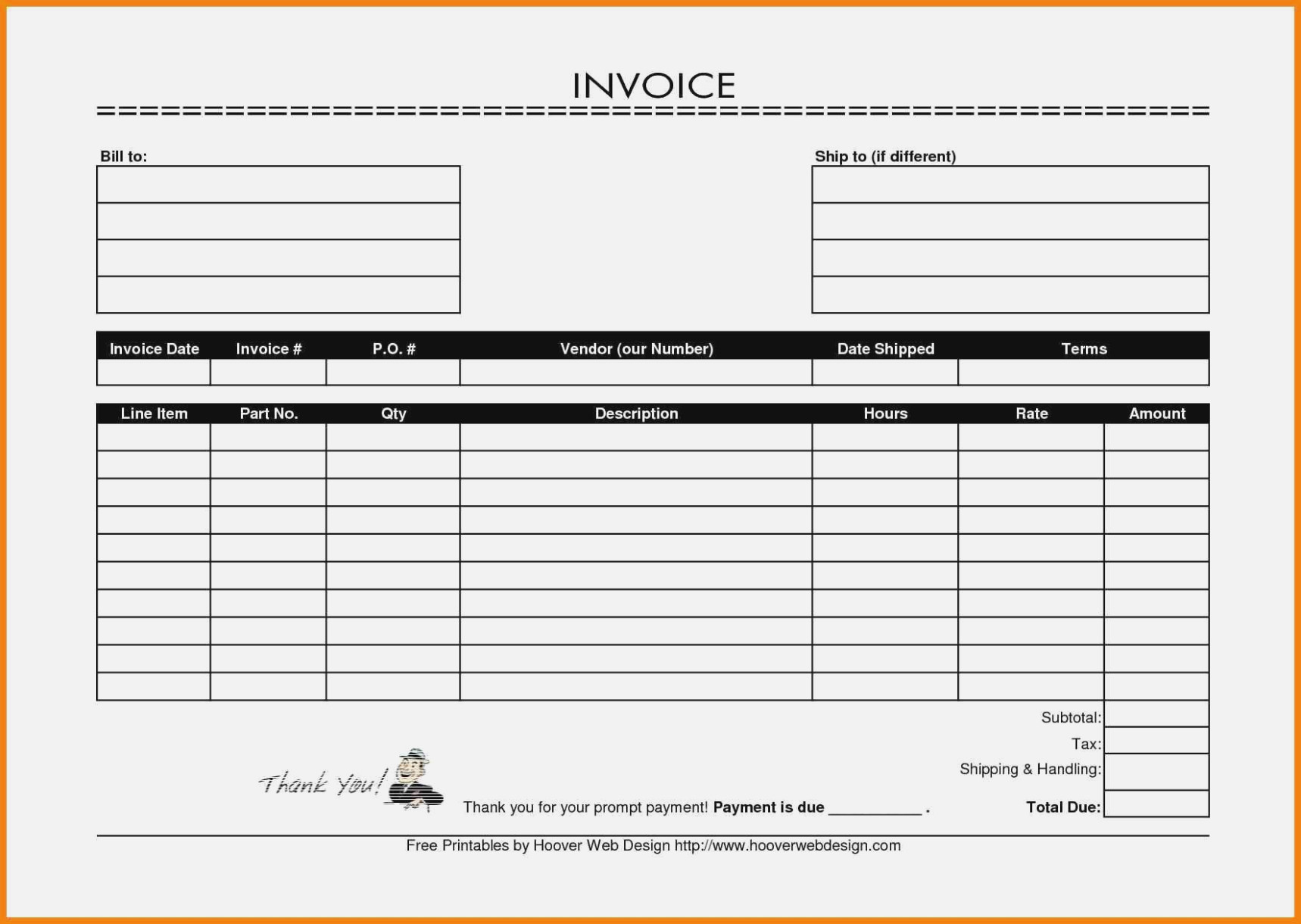 Why You Must Experience | Invoice And Resume Template Ideas - Free Invoices Online Printable