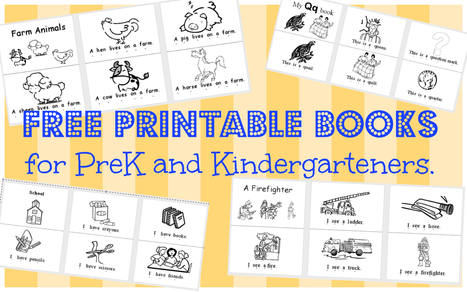 Free Sight Word Readers Printable Booklets That Focus On Sight Free 