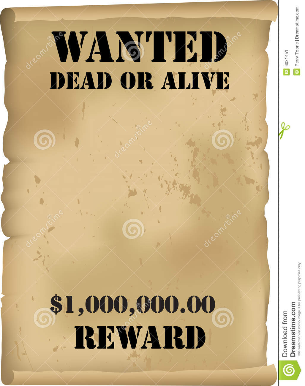 Wild West Wanted Poster Vector Stock Vector - Illustration Of Cash - Free Printable Wanted Poster Old West