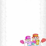Winter Stationery Theme Downloads Pg. 3 Intended For Free Printable   Free Printable Snowman Stationery