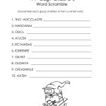 Winter Word Scramble (Free Worksheet!) | Squarehead Teachers   Free Printable Word Scramble Worksheets