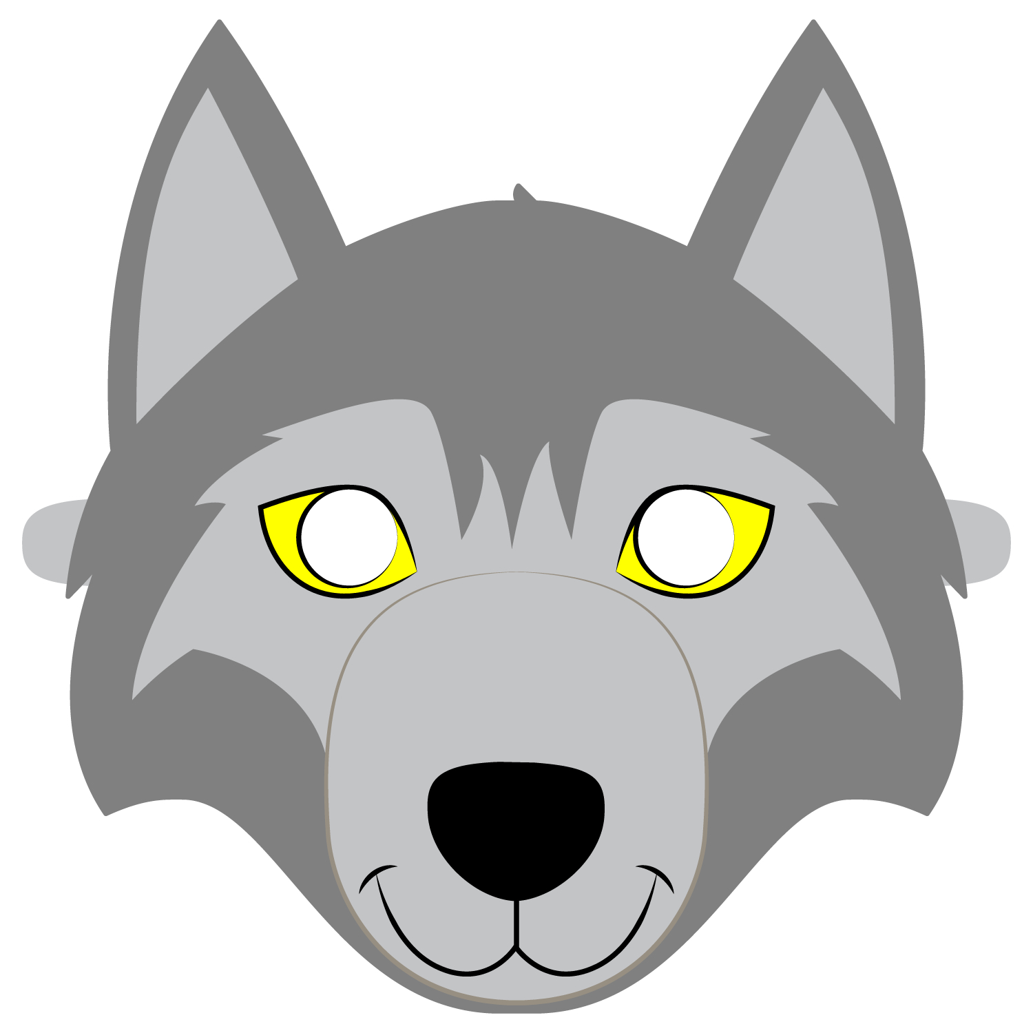 Free Printable Wolf Mask