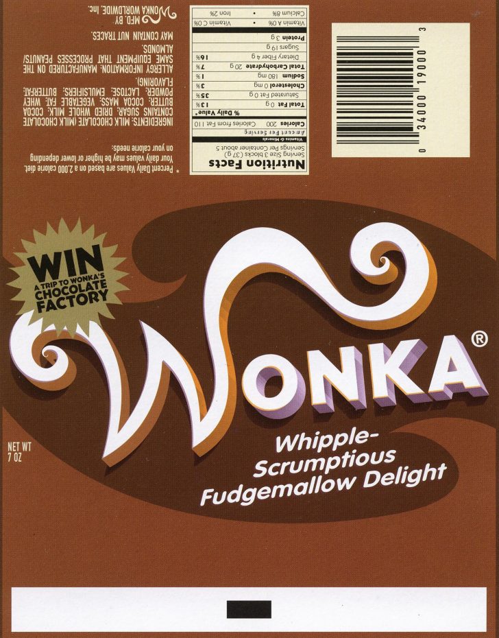 Wonka Bar | Love | Wonka Chocolate, Chocolate Bar Wrappers, Willy Wonka ...