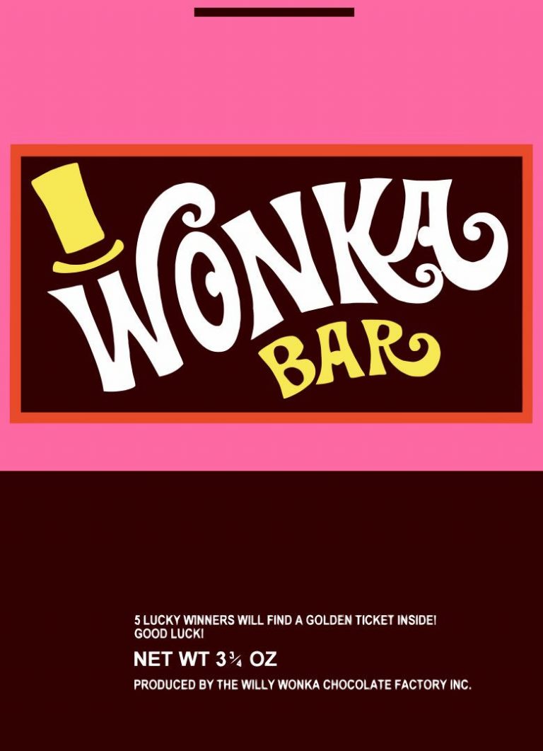 Wonka Wrapper Willy Wonka Wonka Bar Wrapper Printable Free Free