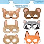 Woodland Forest Animals Printable Masks Woodland Animal Mask | Etsy   Free Printable Lion Mask