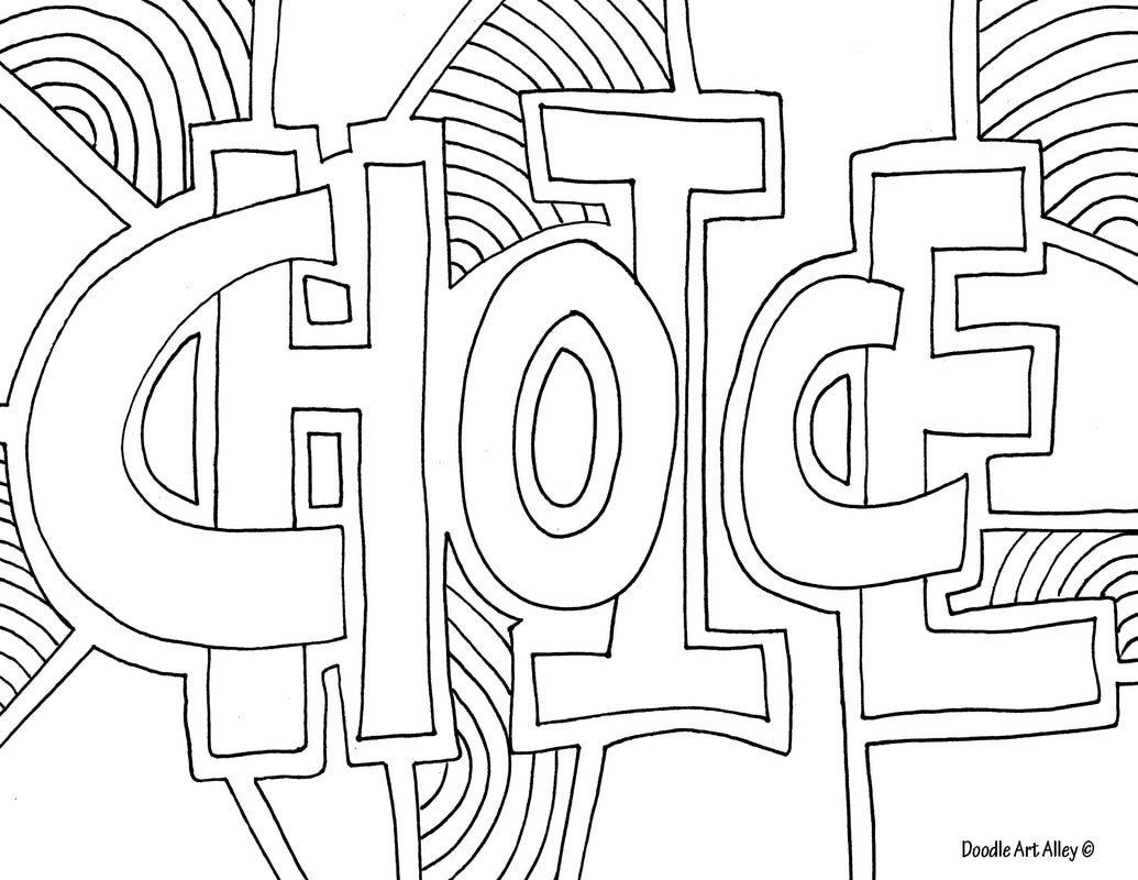 Word Coloring Pages - Doodle Art Alley - Free Printable Coloring Pages On Respect