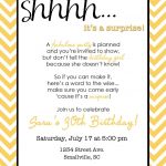 Wording For Surprise Birthday Party | Free Printable Birthday   Free Printable Surprise Party Invitation Templates