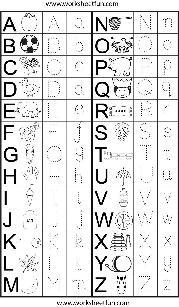Worksheets Pages : 67_Free Printable Tracing Letters And - Free Printable Alphabet Worksheets For Kindergarten