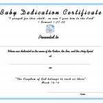 Www.certificatetemplate Baby Dedication Certificate For Your   Free Printable Baptism Certificate