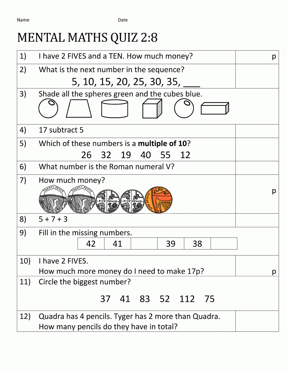 Year 8 Maths Worksheets Printable Free | Learning Printable - Year 2 Maths Worksheets Free Printable