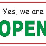 Yes, We Are Open   Free Printable Sign   Free Printables   Free Printable Signs