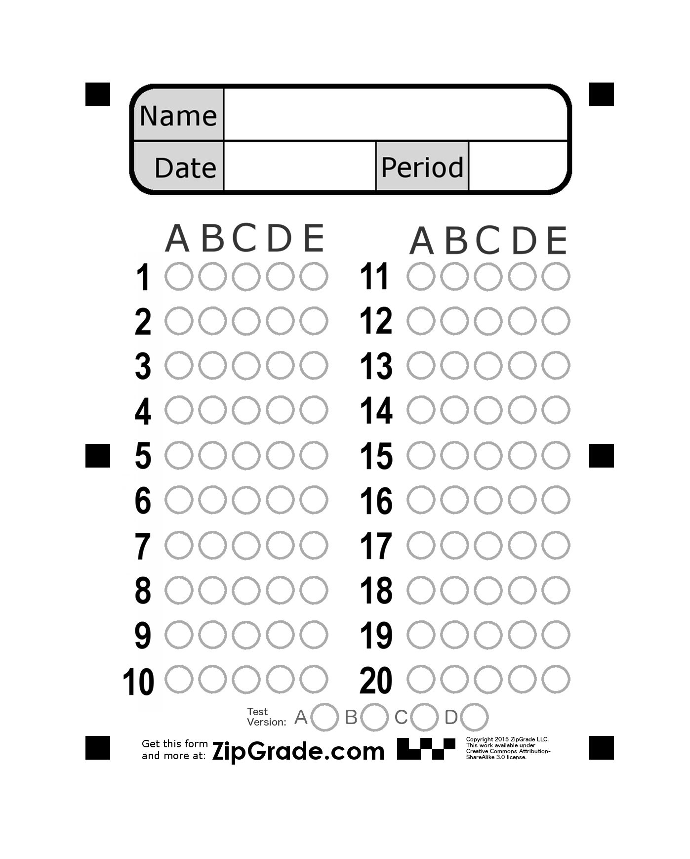 Test Creator Printable Printable Templates