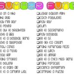 Fun Summer Bucket List